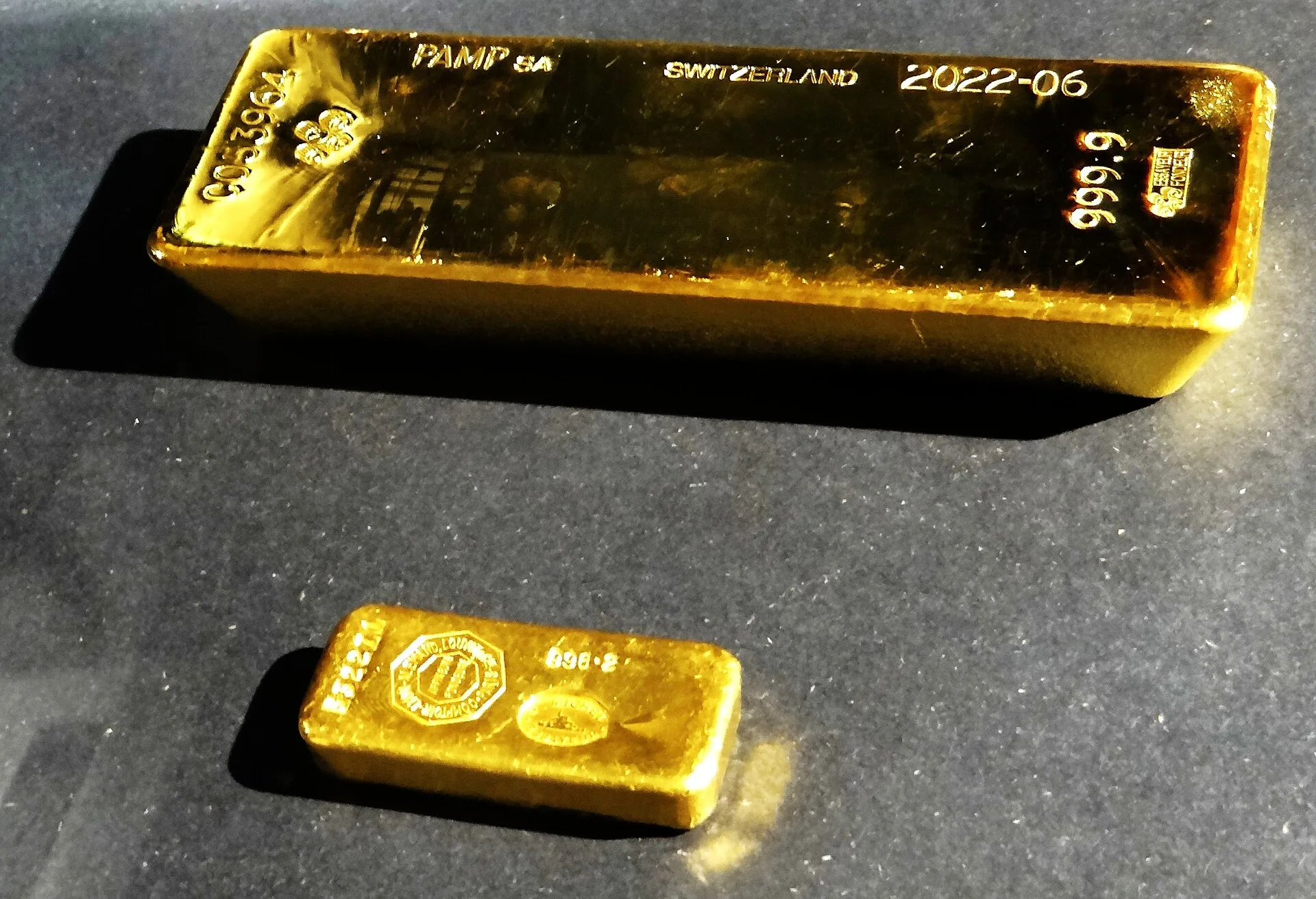 Gold ingot and bar on display at the Banque de France, Paris, European Heritage Days, September 2022. GST HST Gold Bullion Exempt? Canada's Zero-Rating Rules