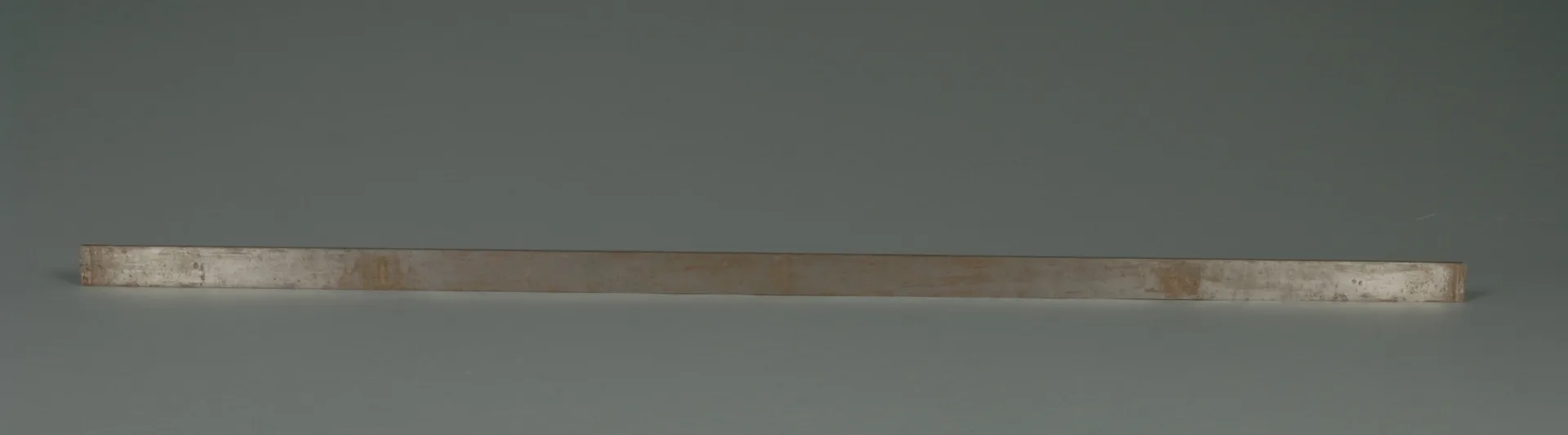 Committee Meter Bar. made of platinum in 1799. This standard was made in France in 1799 and used by the U.S. Coast and Geodetic Survey as a length standard for scientific work from 1807-1893. Thin markets, wide spreads, and limited-product problems