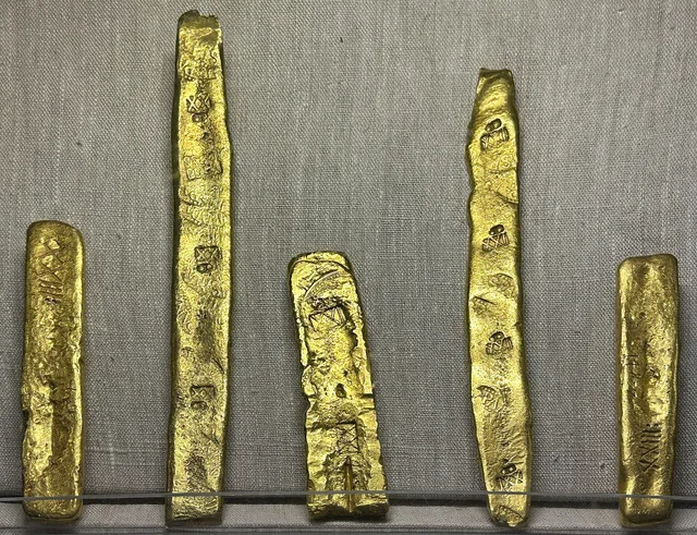 Gold bars from Spanish treasure ships on display at the Mel Fisher Museum, Key West, Florida. Selling bullion in Salt Lake City and Denver: tax and reporting rules