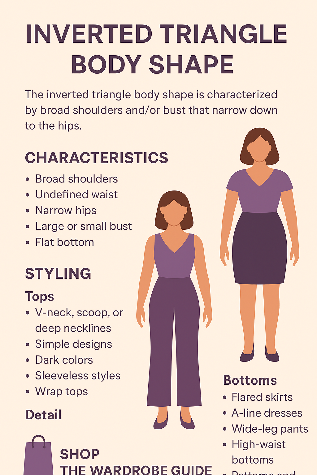 inverted triangle body shape